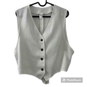 XL white vintage vest